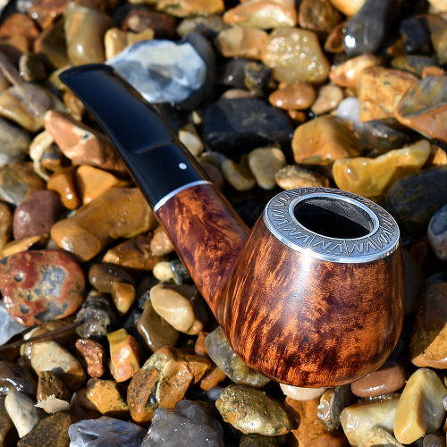 JANUARY SALE - Vauen Maximus MX181 Smooth 9mm Filter Fishtail Pipe (VA1636)